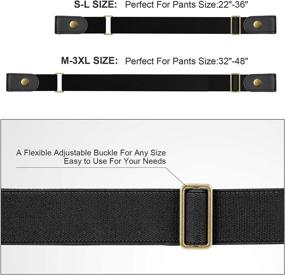 img 1 attached to 👗 Elastic Invisible WHIPPY Women's Belt with Buckle Stretch - Essential Accessory