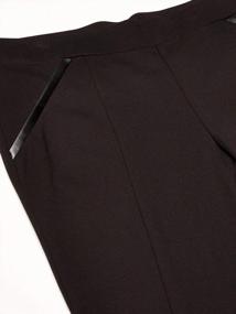 img 1 attached to 👖 Rafaella Plus-Size Ponte Slim Leg Pants with Comfort Fit