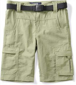img 4 attached to Men & Boys' Quick Dry Cargo Hiking Shorts - OCHENTA Elastic Waist Athletic Outdoor Camping Fishing