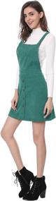 img 1 attached to 👗 Allegra Women's Corduroy Pinafore Overall for Women's Clothing - Dresses