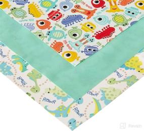 img 1 attached to 👶 Babyville Boutique 35025 PUL Fabric: Dinos & Monsters - 3 Pack, Size: 21 x 24-Inch