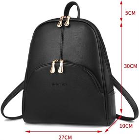 img 3 attached to 🎒 Fashionable Nevenka Leather Backpack for Women: Ideal Shoulder Handbags and Wallets at Fashion Backpacks