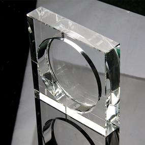 img 2 attached to Clear Square Crystal Ashtray - Amlong Crystal Large 6X6 Inch Design With Gift Box And Premium Quality