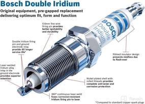 img 2 attached to 🔌 Bosch Automotive (9603): OE Fine Wire Double Iridium Spark Plug - Single for Enhanced Performance