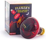 fluker's 100 watt red basking spotlight - infrared heat lamp for reptiles, ideal for night time heat logo