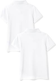 img 2 attached to Amazon Essentials Short Sleeve Uniform Interlock Girls' Clothing - Tops, Tees & Blouses