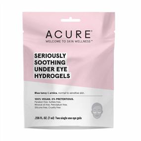 img 4 attached to Acure Vegan Under Eye Hydrogels With Blue Tansy And Arnica For Sensitive Skin - Soothes And Reduces Dark Circles, 2-Pack, 0.24 Fl Oz Each