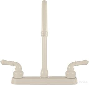 img 2 attached to Dura Faucet RV Kitchen Sink Faucet - J-Spout, Bisque Parchment Finishing, Model DF-PK330HC-BQ