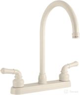 dura faucet rv kitchen sink faucet - j-spout, bisque parchment finishing, model df-pk330hc-bq logo