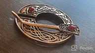img 1 attached to XGALA Viking Brooch Pin Clasp Norse Flbula Cloak Pin Celtic Shawl Scarf Clothing Viking Brooch Jewelry for Women Girls with Enhanced SEO review by Mike Kimball