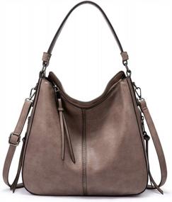 img 4 attached to Realer Hobo Bags For Women Leather Purses And Handbags Large Hobo Purse With Tassel