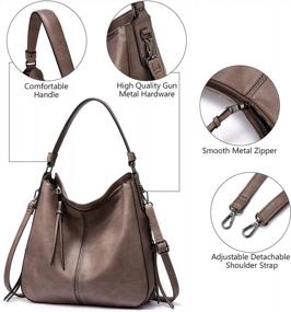 img 2 attached to Realer Hobo Bags For Women Leather Purses And Handbags Large Hobo Purse With Tassel