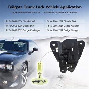 img 3 attached to Chrysler 200 300 Dodge Avenger Challenger Charger 🔒 Dart Door Lock Actuator 931-714 - 5056244AA 5056244AB 5056244AC