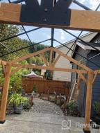 картинка 1 прикреплена к отзыву YOLENY 11' X 13' Беседка из елового дерева с каркасом из стальной жесткой крыши для вечеринок и мероприятий на открытом воздухе от Scott Hadlock