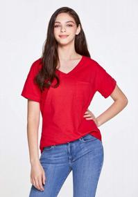img 1 attached to Atika Women'S Loose Summer T-Shirts: Soft And Casual V-Neck Tops With Pocket