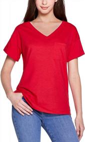 img 2 attached to Atika Women'S Loose Summer T-Shirts: Soft And Casual V-Neck Tops With Pocket