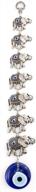 турецкий синий сглаз настенный подвесной орнамент с серебряным металлическим декором для дома - стекло erbulus seven elephants, турецкий амулет из бисера nazar для защиты и подарка на удачу логотип