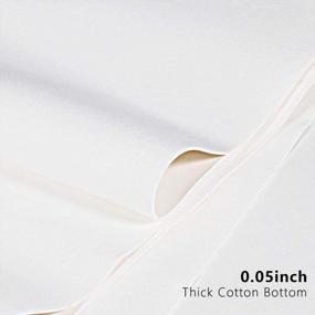 img 1 attached to Yotache PU Ткань Кожа 2 ярда 54 "X 72", 1,25 мм Толстые листы из искусственной синтетической кожи для обивочных ремесел, шитье своими руками, диван, сумочка, украшения для волос, белые