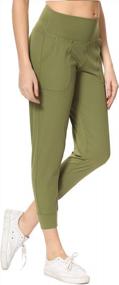 img 4 attached to Women'S High Waist Joggers With Pockets - Perfect For Running, Workout & Lounging!