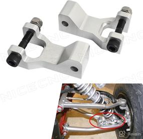 img 3 attached to 🏍️ NICECNC Silver ATV Front Rear Lowering Kit for Yamaha Raptor 660 660R YFM660R, Raptor 700 700R YFM700, Raptor350