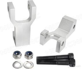 img 2 attached to 🏍️ NICECNC Silver ATV Front Rear Lowering Kit for Yamaha Raptor 660 660R YFM660R, Raptor 700 700R YFM700, Raptor350