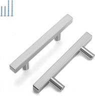 upgrade your cabinets with 30 pack homdiy brushed nickel drawer handles - perfect fit for kitchen cabinets and more! logo