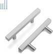 upgrade your cabinets with 30 pack homdiy brushed nickel drawer handles - perfect fit for kitchen cabinets and more! logo