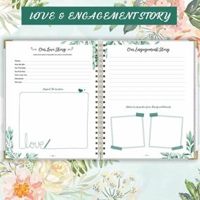 img 1 attached to Floral Wedding Planner Book And Organizer For Brides - 5 Tabbed Sections, 9" X 11.9", Hardcover With Metal Corner, 5 Inner Pockets, Sticker, And Elastic Closure Band