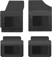 🔝 pantssaver custom fit floor mats for kia ev6 crossover 2022: all weather protection - 4 piece set (black)" логотип