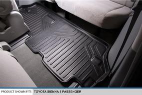 img 3 attached to 🚘 MAXLINER 3rd Row Black Floor Mats for 2011-2018 Toyota Sienna 8 Passenger Model: Top-quality Protection for Your Vehicle's Interior