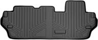 🚘 maxliner 3rd row black floor mats for 2011-2018 toyota sienna 8 passenger model: top-quality protection for your vehicle's interior logo