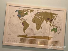 img 7 attached to Discover The World In Style: XL Scratch Off Map With Flags & US States - Perfect Travel Companion!