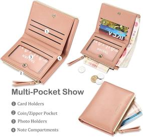 img 3 attached to Wallet Tassel Zipper Handbag Small Pink Women's Handbags & Wallets : Wallets