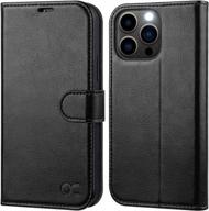 iphone 13 pro wallet case by ocase - pu leather flip cover w/ card holders, rfid blocking & shockproof tpu inner shell | 6.1 inch 2021 (black) logo
