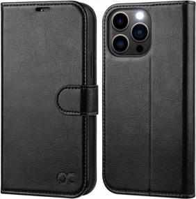 img 4 attached to IPhone 13 Pro Wallet Case By OCASE - PU Leather Flip Cover W/ Card Holders, RFID Blocking & Shockproof TPU Inner Shell | 6.1 Inch 2021 (Black)