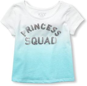 img 1 attached to 👧 Violet Girls' Clothing: Childrens Place Sleeve T Shirt - Tops, Tees & Blouses