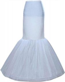 img 4 attached to SISJULY Bridal Petticoat Slip For Mermaid Wedding Dress - Women'S Underskirt For Trumpet Silhouette