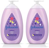 🍼 johnson's calming bedtime baby lotion - twin-pack, hypoallergenic, paraben-free - 27.1 fl. oz x 2 logo