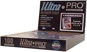img 1 attached to Ultra Pro 4-Pocket Platinum Page With 3-1/2" X 5" Pockets 100 Ct