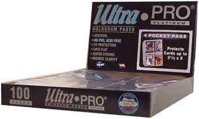 img 3 attached to Ultra Pro 4-карманный платиновый лист с карманами 3-1/2" X 5" 100 карат