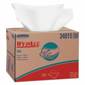 img 4 attached to WypAll X60 Cloths BRAG Box - High-Quality White Cleaning Cloths In A Box Of 180