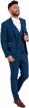 vintage blue tweed herringbone wool 3-piece tailored suit for men - classic style logo