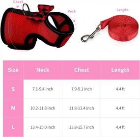 img 3 attached to Aodaer 3 Pack Hamster Clothes Harness And Leash Soft Mesh Small Pet Harness Comfort Padded Vest For Ferret, Guinea Pigs, Chinchilla Or Similar Small Animals (Large)