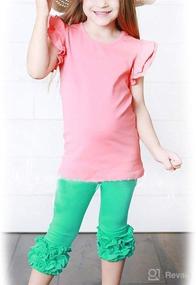 img 1 attached to 👕 Stylish Summer Outfits: Toddler Baby Girl Plain T-Shirts | Short Sleeve Cotton Tops