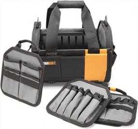 img 4 attached to ToughBuilt TB-81-12: Durable 12" Modular Tote Tool Bag With 61 Pockets, Loops, And Dividers For Ultimate Storage And Organization - Perfect For Electrical And Maintenance Tools