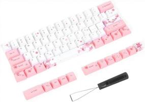 img 3 attached to Dilwe1 73PCs Sublimation Keycaps, Five-Faced Dyed Anime Style Keycaps, Professional Mechanical Keyboard Accessory Universal For Mechanical Keyboard (Cherry)