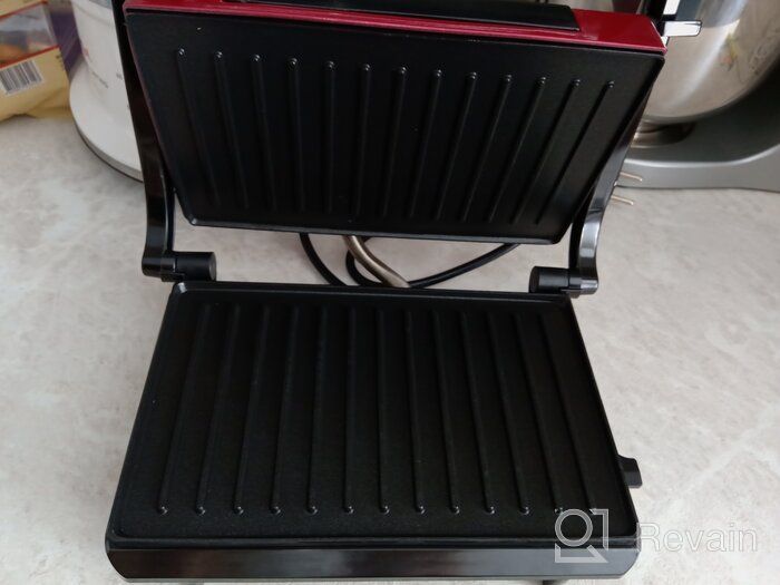 img 1 attached to Sandwich maker Kitfort KT-1609 Panini Maker, red review by Dorota Sarwa ᠌