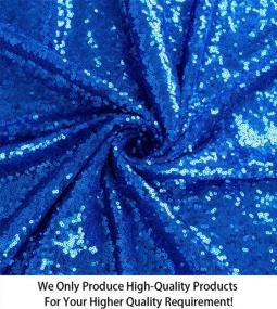 img 4 attached to Sparkle Up Your Event Decor With 1 Yard Of Royal Blue Sequin Fabric - Perfect For Tablecloth, Linen And Table Runner!