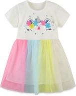 freelu toddler cartoon embroidery dresses for girls - clothing & dresses логотип