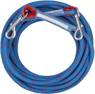 🐶 ultimate strength dog tie out rope for large dogs and big pets - tangle free and safe tether, holds up to 150 lbs! (20ft) logo